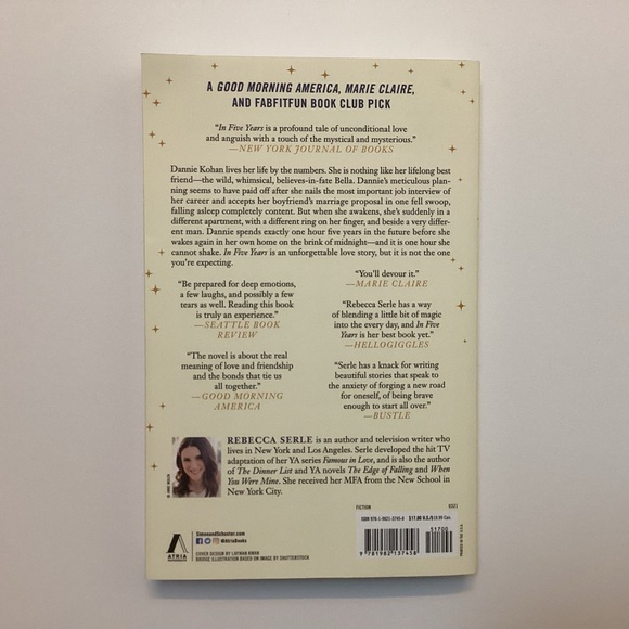 In Five Years by Rebecca Serle Paperback Book - Picture 2 of 3